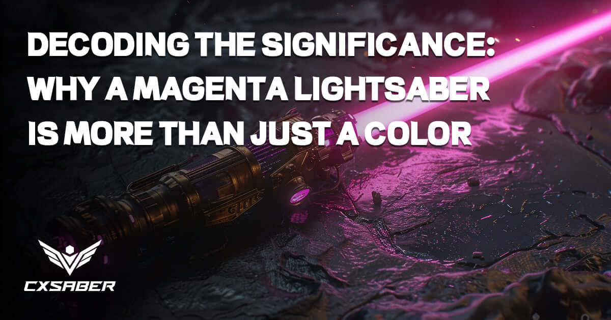 Decoding the Significance: Why a Magenta Lightsaber is More Than Just a Color