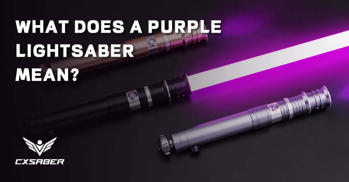What does a purple lightsaber mean?
