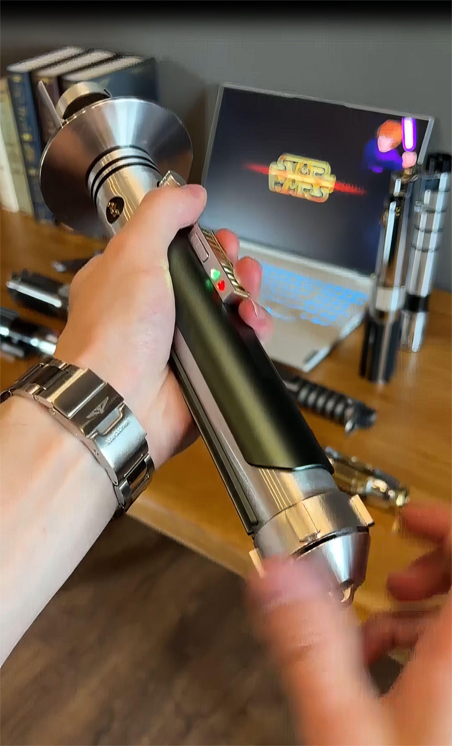 Wield the Star Wars lightsaber to unleash legendary power.