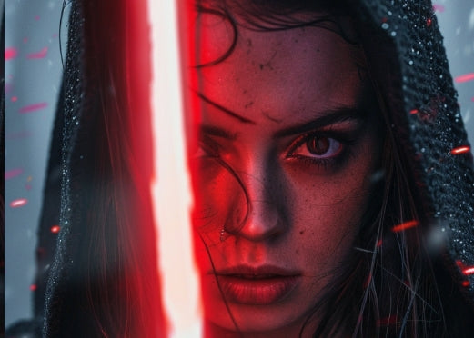 Why is Rey's lightsaber yellow?